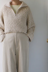 a'nuke(アンヌーク)　Short Zip Knit