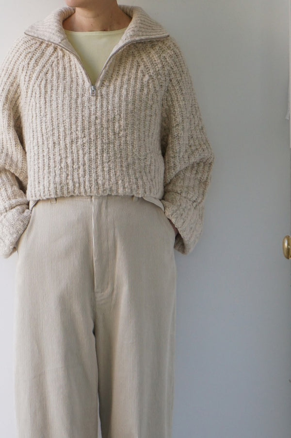 a'nuke(アンヌーク)　Short Zip Knit