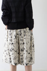 mizuiro-ind(ミズイロインド) rayon linen print short PT