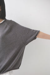 再入荷　FACTORY(ファクトリー)  綿強撚糸　ロールネックセーター(半袖)