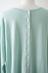 STAMP AND DIARY(スタンプアンドダイアリー)　コットンカシミヤ　2WAYワイドカーディガン長袖