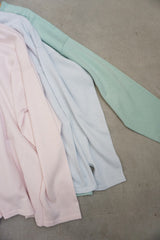 STAMP AND DIARY(スタンプアンドダイアリー)　コットンカシミヤ　2WAYワイドカーディガン長袖