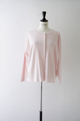 STAMP AND DIARY(スタンプアンドダイアリー)　コットンカシミヤ　2WAYワイドカーディガン長袖