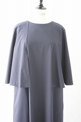 utilite(ユティリテ)　トロストレッチ　ケープワンピース