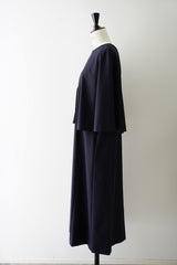 utilite(ユティリテ)　トロストレッチ　ケープワンピース