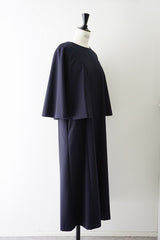 utilite(ユティリテ)　トロストレッチ　ケープワンピース