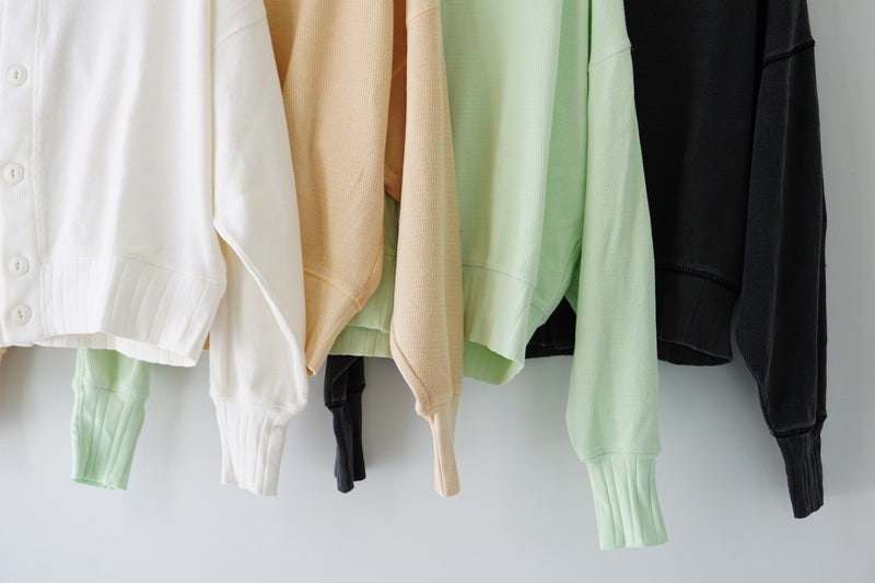 KHA:KI(カーキ)　HONEYCOMB CARDIGAN