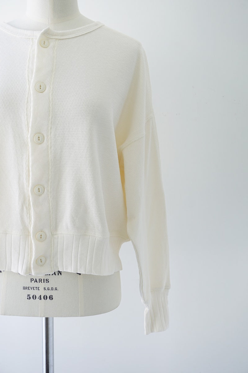 KHA:KI(カーキ)　HONEYCOMB CARDIGAN