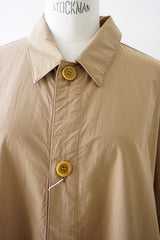 UNIVERSAL TISSU(ユニヴァーサルティシュ)　コットンリヨセル起毛ワッシャーブロード　ステンカラーワイドシャツコート