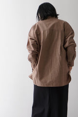 TISSU(ティシュ) コットンキュプラリネン　レギュラーシャツ