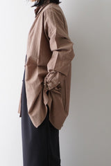 TISSU(ティシュ) コットンキュプラリネン　レギュラーシャツ