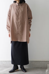 TISSU(ティシュ) コットンキュプラリネン　レギュラーシャツ