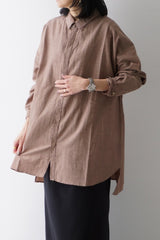 TISSU(ティシュ) コットンキュプラリネン　レギュラーシャツ