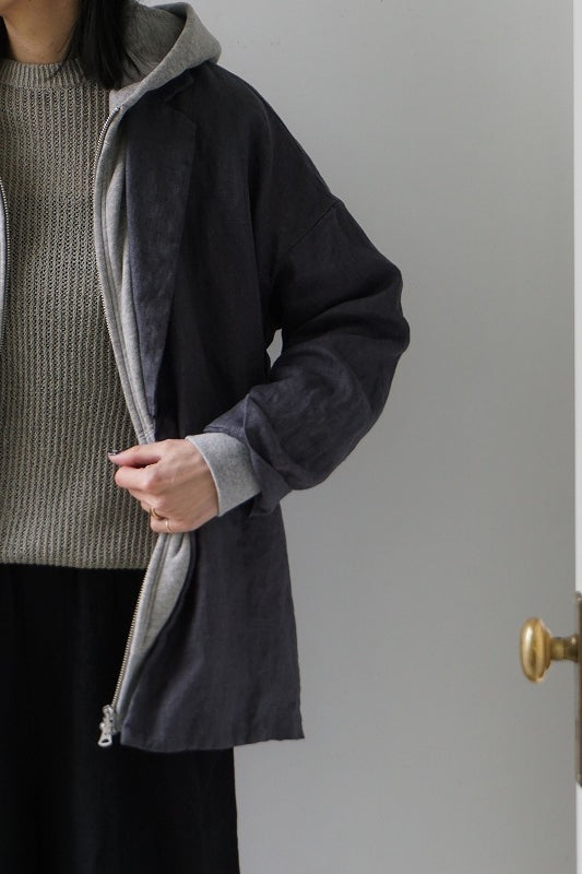 再入荷　TRAVAIL MANUEL(トラバイユマニュアル) フレンチリネンツイル　ラスティックジャケット