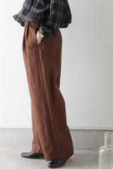 再入荷　U PHORICA(ユーフォリカ)　60/1コットンナイロンタイプライター　パンツ