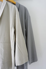 prit（プリット）50/1オーガニックコットンボイルビエラ近江晒加工　ワンボタンジャケット
