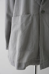 prit（プリット）50/1オーガニックコットンボイルビエラ近江晒加工　ワンボタンジャケット