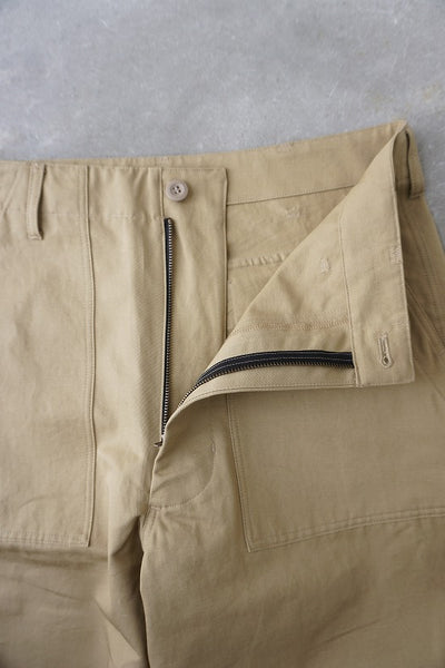 HTS(エイチティーエス) COTTON/LINEN KERSEY BAKER PANTS コットン