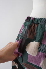 prit（プリット）40/1ブロードコラージュプリント　ワイドパンツ