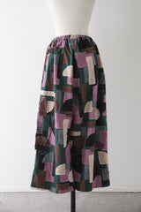 prit（プリット）40/1ブロードコラージュプリント　ワイドパンツ