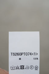 TISSU(ティシュ)　フレンチリネン/東炊きストライプ　ギャザータックパンツ