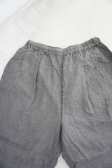 prit（プリット）リネンコットン交織平織ピグメント加工　タックバギーパンツ