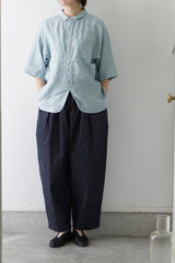 UNIVERSAL TISSU(ユニヴァーサルティシュ)　ナチュラルタイプライター/6ozデニム　コクーンイージーパンツ