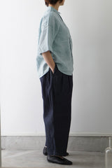 UNIVERSAL TISSU(ユニヴァーサルティシュ)　ナチュラルタイプライター/6ozデニム　コクーンイージーパンツ