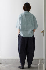 UNIVERSAL TISSU(ユニヴァーサルティシュ)　ナチュラルタイプライター/6ozデニム　コクーンイージーパンツ