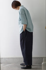 UNIVERSAL TISSU(ユニヴァーサルティシュ)　ナチュラルタイプライター/6ozデニム　コクーンイージーパンツ