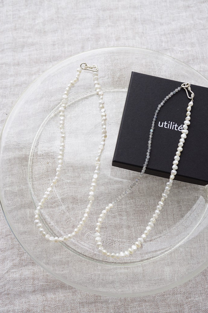 utilite(ユティリテ)　original　accesories　ネックレス40㎝　シロ