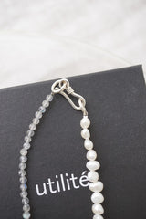 utilite(ユティリテ)　original　accesories　ネックレス40㎝　グレー系