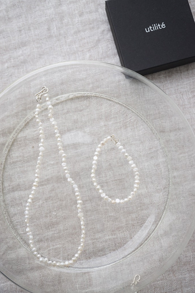 utilite(ユティリテ)　original　accesories　ネックレス40㎝　シロ