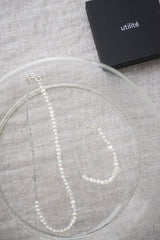 utilite(ユティリテ)　original　accesories　ネックレス40㎝　グレー系