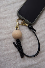 _Fot（フォート）knot　ball-hand strap  black