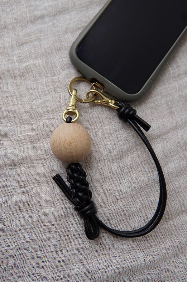 _Fot（フォート）knot　ball-hand strap  black