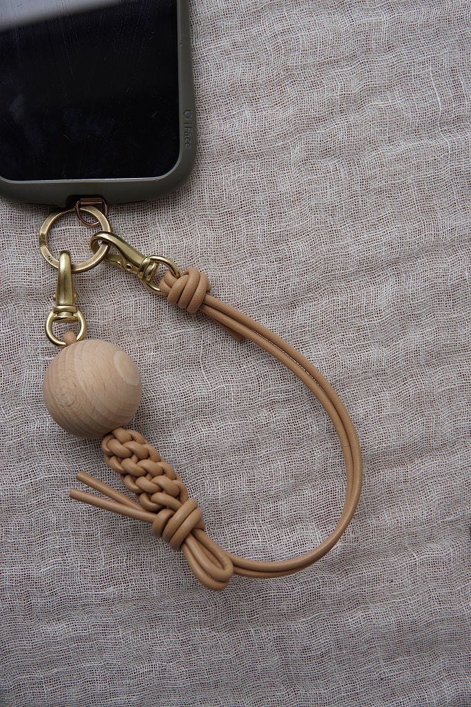 _Fot（フォート）knot　ball-hand strap  beige