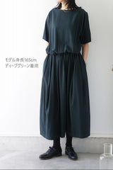 FACTORY(ファクトリー) バンブーコットン　ブラウジングワンピース