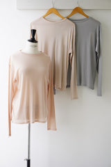 ROBE de PEAU（ローブデポー）SUPIMA TENJIKU TERECO PULL OVER