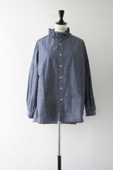 Yarmo(ヤーモ)　Ruffle Shirts Dungaree
