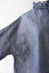 Yarmo(ヤーモ)　Ruffle Shirts Dungaree