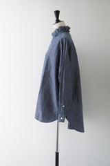 Yarmo(ヤーモ)　Ruffle Shirts Dungaree
