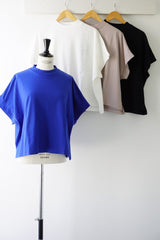 再入荷　TISSU(ティシュ) クラシック天竺　モックネックドルマンT