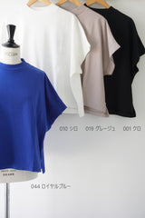 再入荷　TISSU(ティシュ) クラシック天竺　モックネックドルマンT