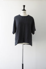 TISSU(ティシュ)トリプルワッシャーリネン バックボタンシャツ