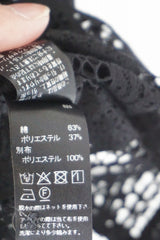 mizuiro-ind(ミズイロインド)tile lace shirt　black
