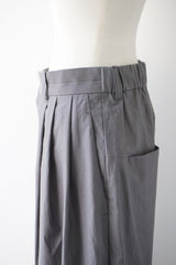 assiette(アシェット)　80/1高密バックサテンワッシャー　パンツ