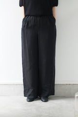 assiette(アシェット)　キュプラツィル　イージーパンツ　BLK