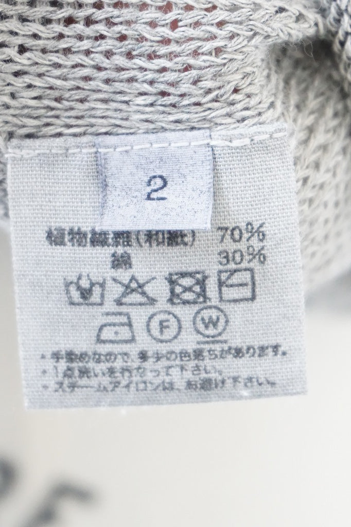 FACTORY(ファクトリー) 和紙×ペルー綿ロールネックセーター　ネイビー