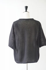 FACTORY(ファクトリー) 和紙×ペルー綿ロールネックセーター　ブラック